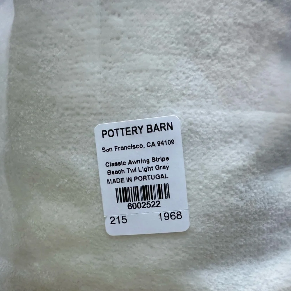 NWT Pottery Barn Classic Awning Stripe Beach Towel